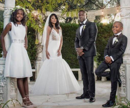 The wedding of Hendrix Hart father Kevin Hart.